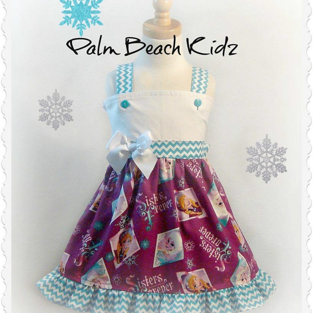 NWT Girls Frozen Sisters Forever Dress